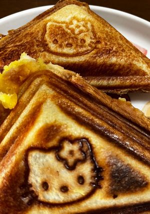 余ったスイートポテトでホットサンド-レシピのメイン写真