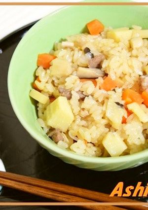 電子レンジで時短!おこわ-レシピのメイン写真