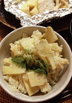 減塩炊込みご飯★たけのこ+玄米★圧力鍋-レシピのメイン写真