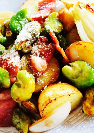 新じゃが&新玉ねぎ&空まめ❀味ぽんバター-レシピのメイン写真