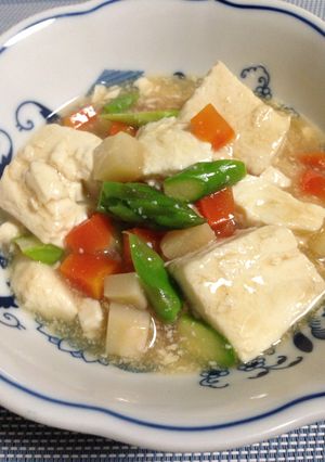 あられ野菜の煮豆腐-レシピのメイン写真