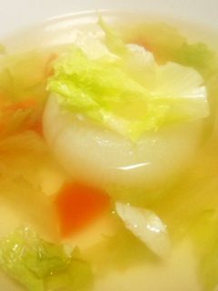 新玉葱の丸ごとスープ 超簡単-レシピのメイン写真