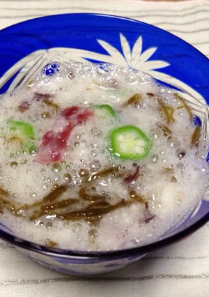 長芋とオクラともずくのトロトロトリオ-レシピのメイン写真