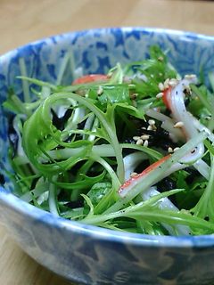ひじきと水菜のさっぱりサラダ-レシピのメイン写真