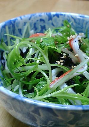 ひじきと水菜のさっぱりサラダ-レシピのメイン写真