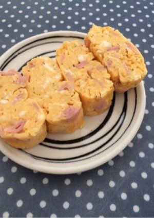 お弁当にも♫ハムチーズ♡ペッパー卵焼き-レシピのメイン写真