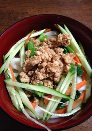 ヘルシーまぜまぜ肉味噌うどん-レシピのメイン写真
