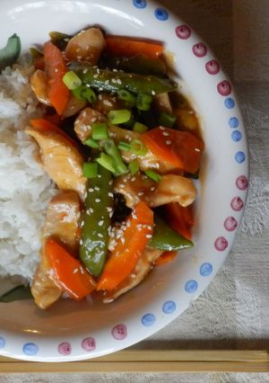 鶏肉の野菜炒め❤ピリ辛フルーティーソース-レシピのメイン写真