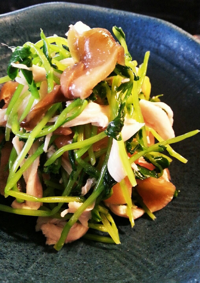 ささみと搾菜の和え物♡with豆苗-レシピのメイン写真