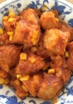 ヘルシー♪おかゆぱんでミートボール風♪-レシピのメイン写真