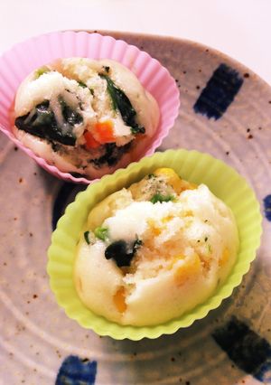簡単☆幼児食にも！野菜たっぷり蒸しパン♡-レシピのメイン写真