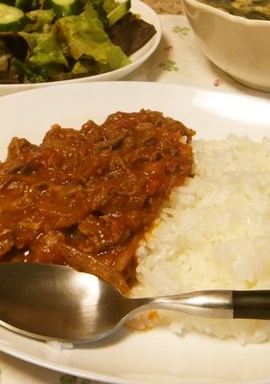 ハヤシライス風お手軽牛肉のトマト煮込み-レシピのメイン写真