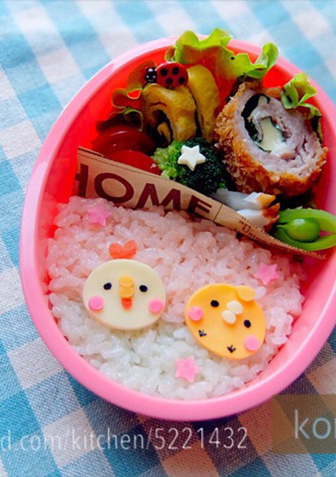 幼稚園 キャラ弁♡ひよこ にわとり-レシピのメイン写真