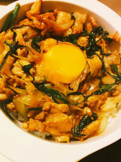 豚コマ肉のスタミナ丼-レシピのメイン写真