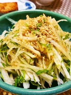 大根と大葉の胡麻ポンサラダ-レシピのメイン写真