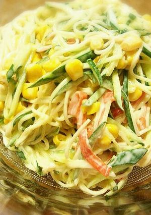 そうめんサラダ-レシピのメイン写真