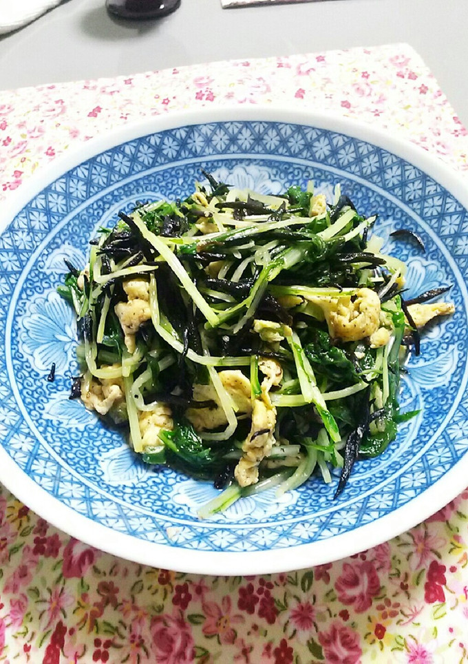 ひじきと水菜の炒めもの☆-レシピのメイン写真