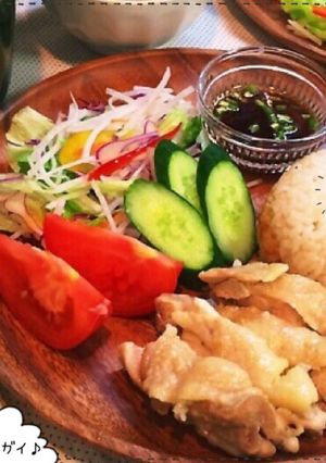 炊飯器で簡単エスニック♡カオマンガイ-レシピのメイン写真