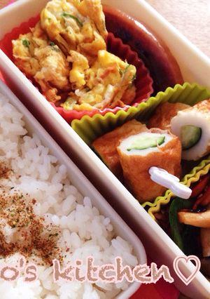 お弁当に人参しめじニラの生姜焼き♡-レシピのメイン写真