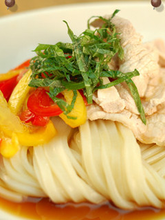 カラフル冷しゃぶサラダうどん-レシピのメイン写真