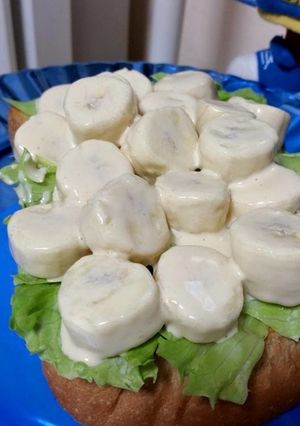 生バナナキーモーソースサラダトースト！-レシピのメイン写真