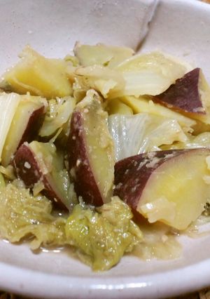 さつまいもと白菜のピリッと炒め煮-レシピのメイン写真