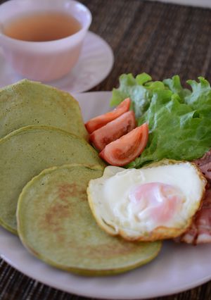ランチに!おやつに!抹茶パンケーキ-レシピのメイン写真