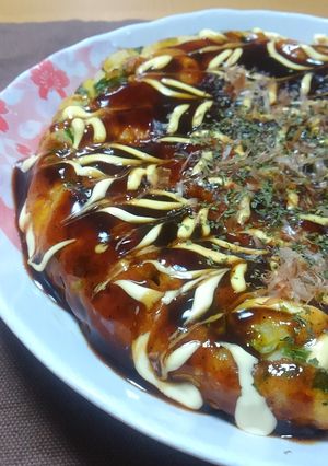 超簡単　うどんねぎ玉子でお好み焼き風-レシピのメイン写真