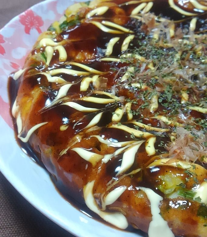 超簡単　うどんねぎ玉子でお好み焼き風-レシピのメイン写真