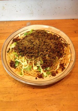 我流肉めん-レシピのメイン写真