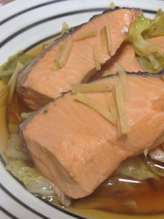 春キャベツと鮭のあっさり煮-レシピのメイン写真