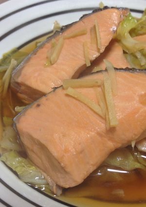 春キャベツと鮭のあっさり煮-レシピのメイン写真