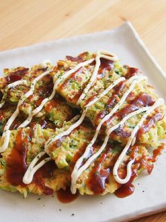 ごはんと豆腐のお焼き お好み焼き風♪-レシピのメイン写真