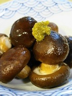 椎茸の酒蒸し柚子胡椒添え-レシピのメイン写真