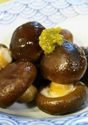 椎茸の酒蒸し柚子胡椒添え-レシピのメイン写真