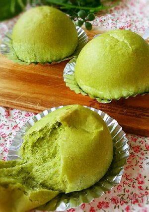 朝焼くだけ♡低温発酵ホワイト抹茶パン-レシピのメイン写真