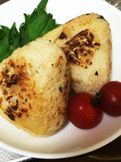 竹の子ご飯リメイク焼きオニギリ-レシピのメイン写真