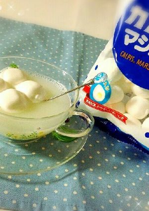 ホットカルピスinカルピスマシュマロ☆-レシピのメイン写真