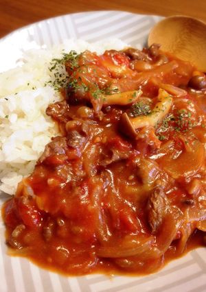 焼肉のタレで！簡単ハヤシライス！-レシピのメイン写真