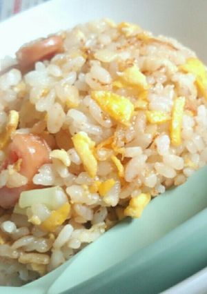 無印良品にんにく醤油の簡単炒飯-レシピのメイン写真
