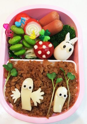 ムーミン ニョロニョロ キャラ弁 遠足-レシピのメイン写真