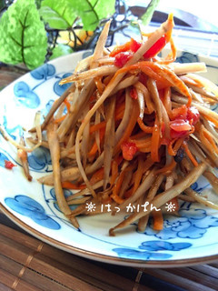 塩トマトで♪きんぴらゴボウ✿-レシピのメイン写真