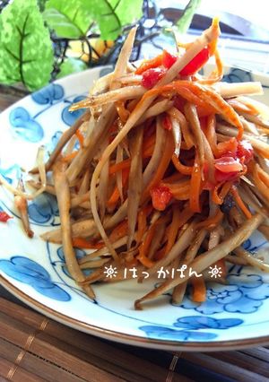 塩トマトで♪きんぴらゴボウ✿-レシピのメイン写真