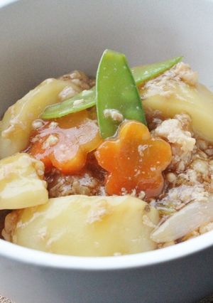 常備野菜で★癒しのじゃがいもそぼろ煮-レシピのメイン写真