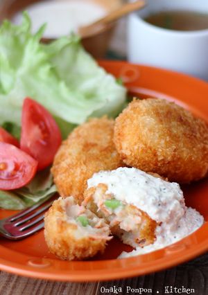 鮭と枝豆のポテトクリーム♡コロッケ-レシピのメイン写真