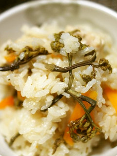 わらびの炊き込みご飯-レシピのメイン写真