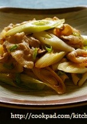 簡単♪豚肉と長ねぎの塩ダレ炒め-レシピのメイン写真