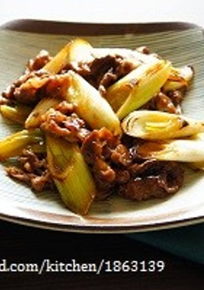 牛肉と長ねぎのオイスター炒め-レシピのメイン写真
