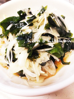 新玉ねぎとわかめの酢の物 ☆-レシピのメイン写真