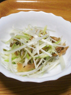 かんたんおつまみ白髪ネギザーサイ和え-レシピのメイン写真